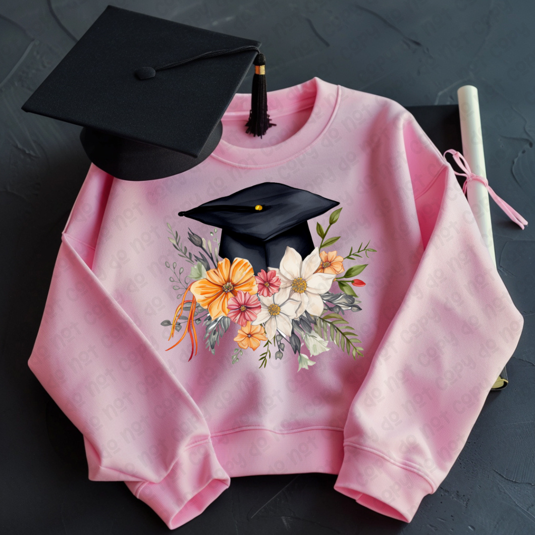 Floral Grad Cap (RTP- Ready to Print)