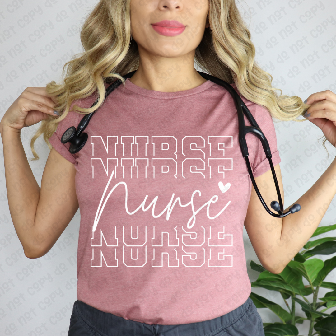 Stacked Nurse - White