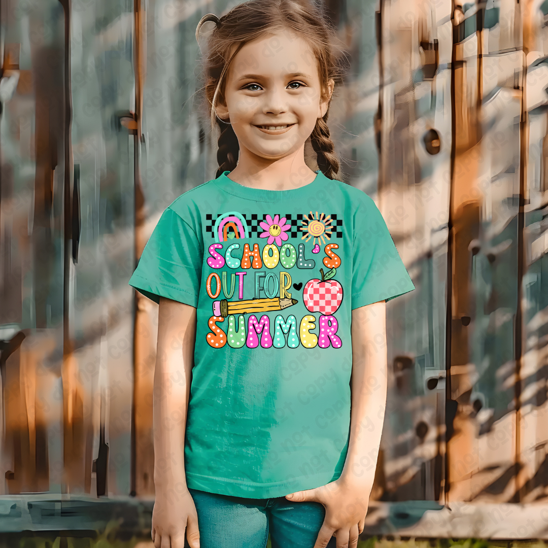 Schools Out For Summer Checkered