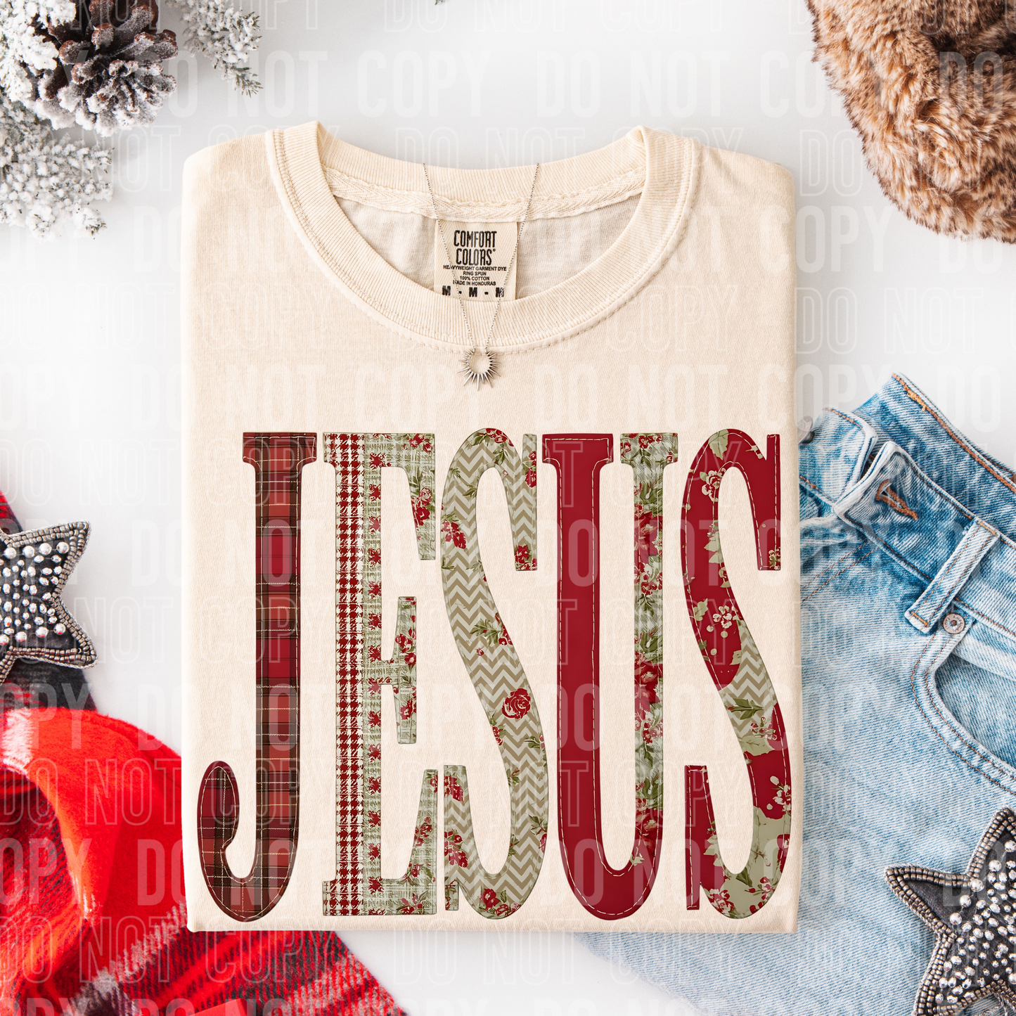 Jesus Faux Patch Christmas