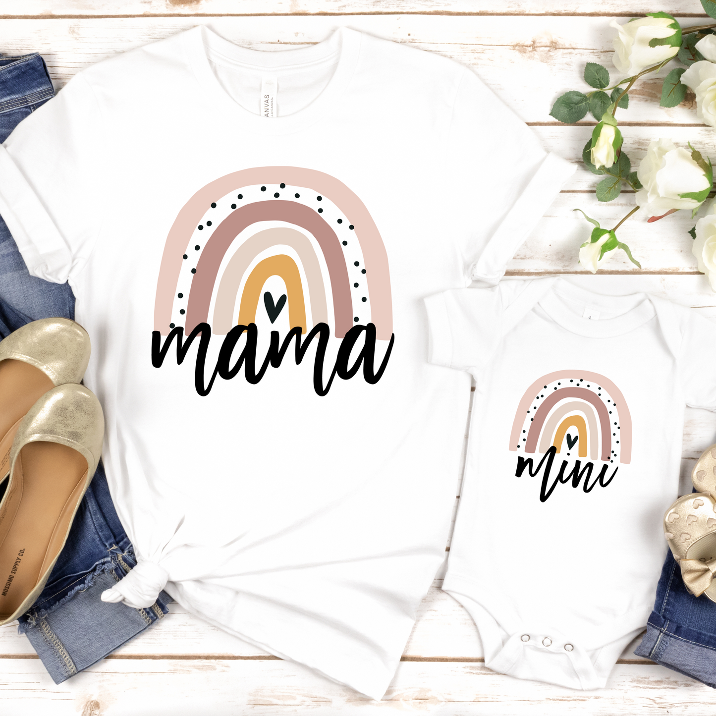 Mama and Mini Rainbow (RTP- Ready to Print)