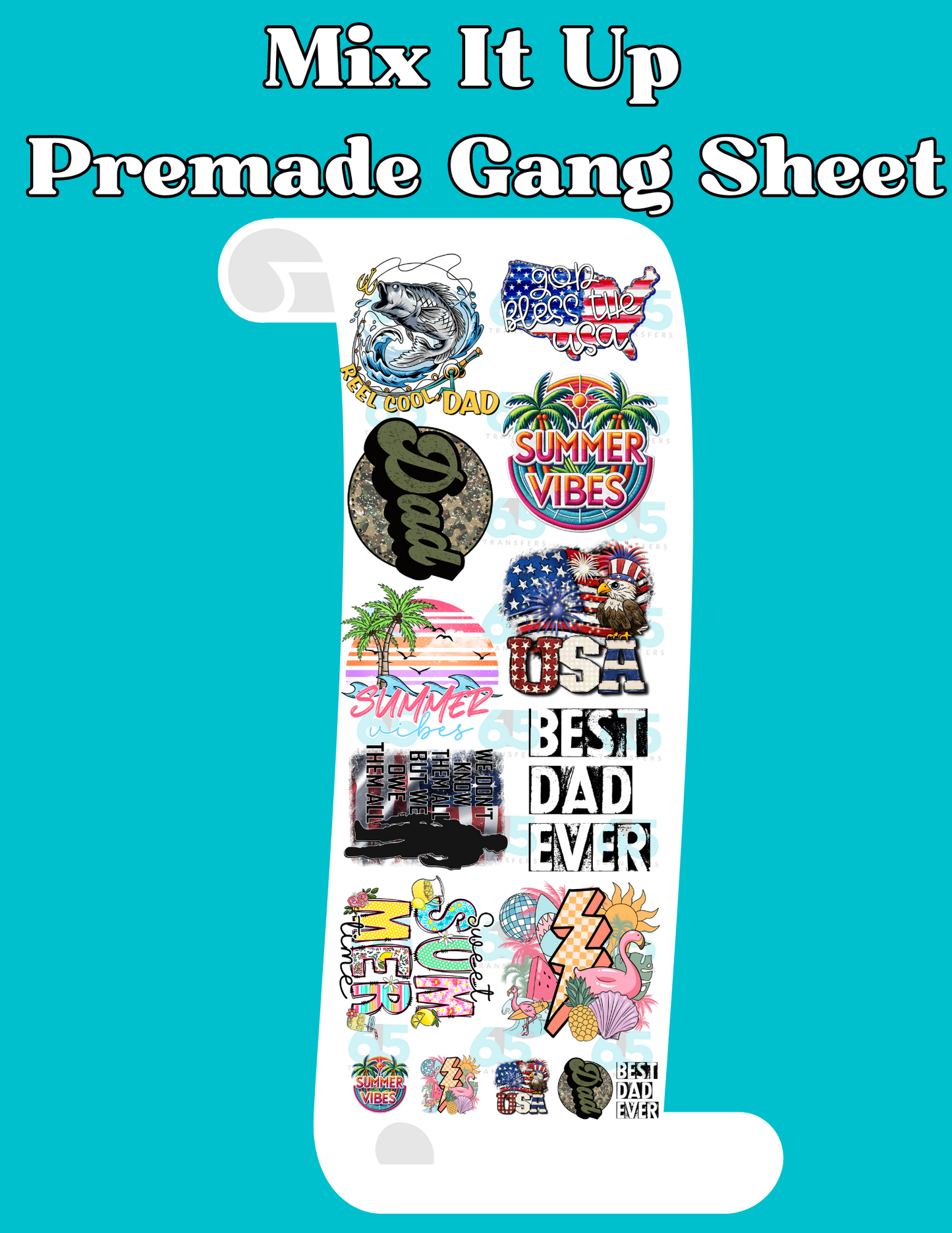 Mix It Up 5/31 Gang Sheet - 22x60