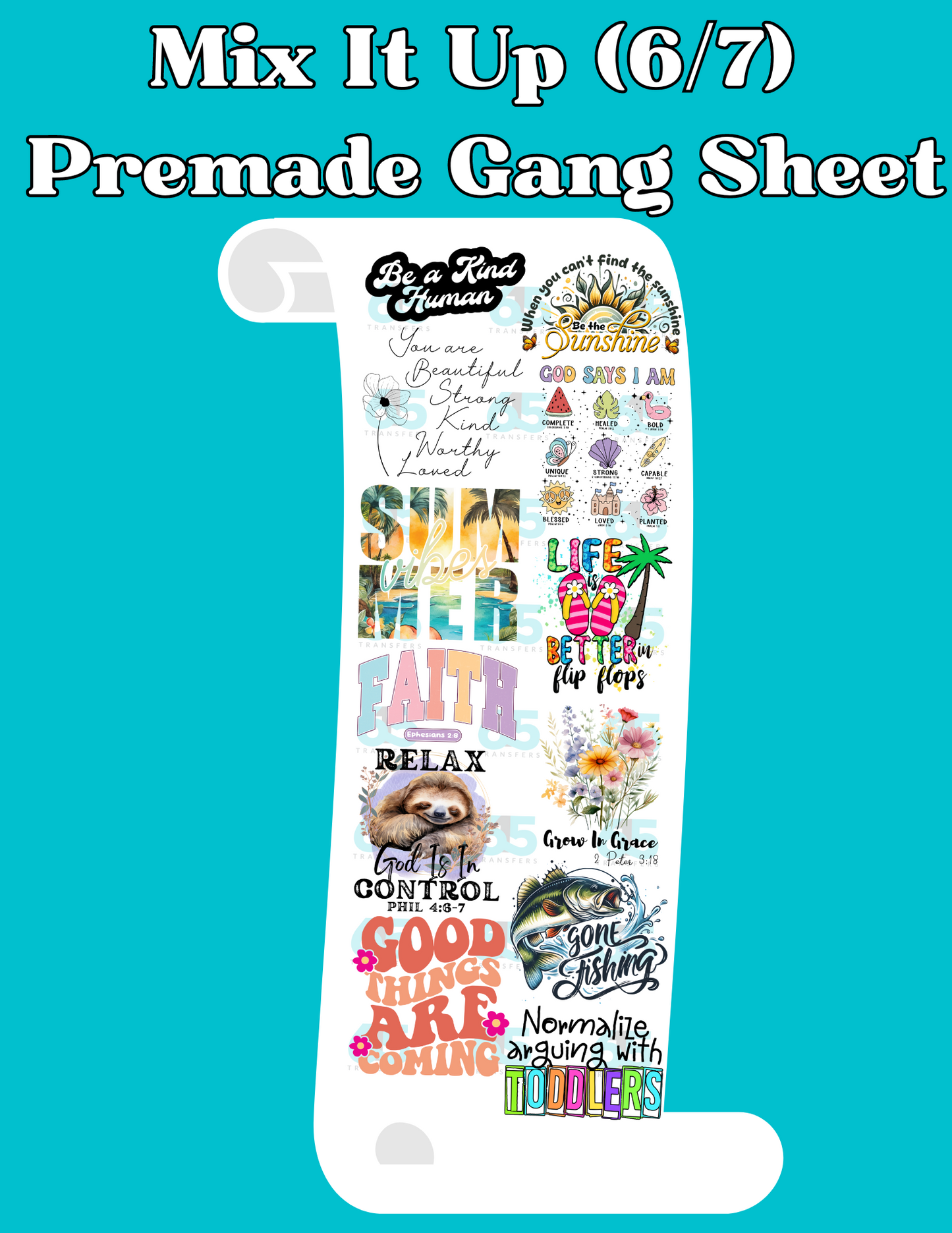 Mix It Up 6/7 Gang Sheet - 22x60