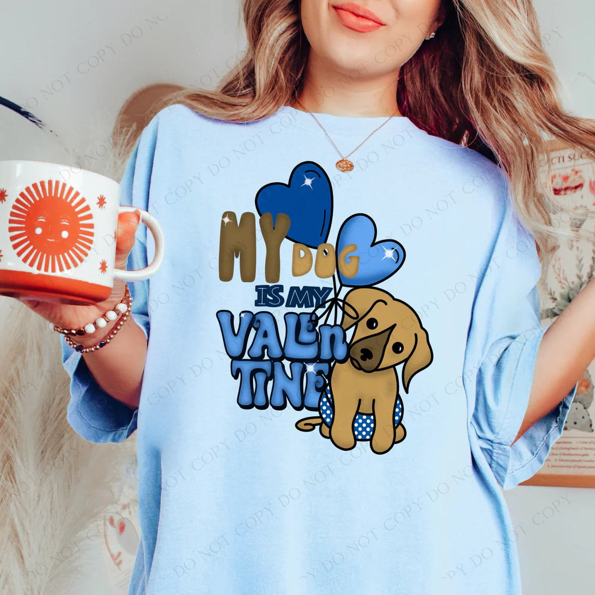 My Dog Is My Valentine Puppy With Balloons