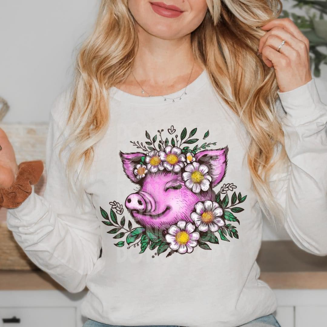 Floral Pig(RTP- Ready to Print)
