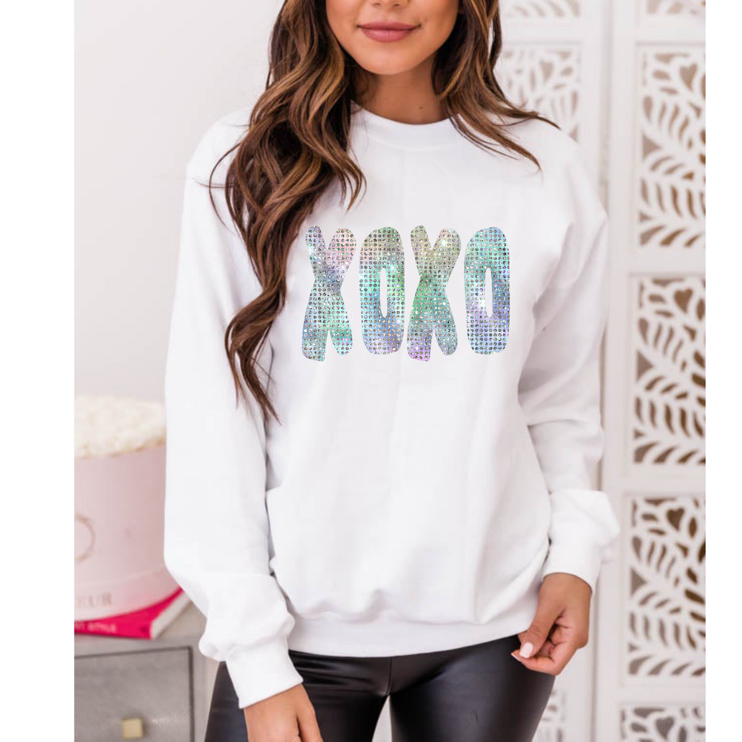 XOXO Halographic (RTP- Ready to Print)