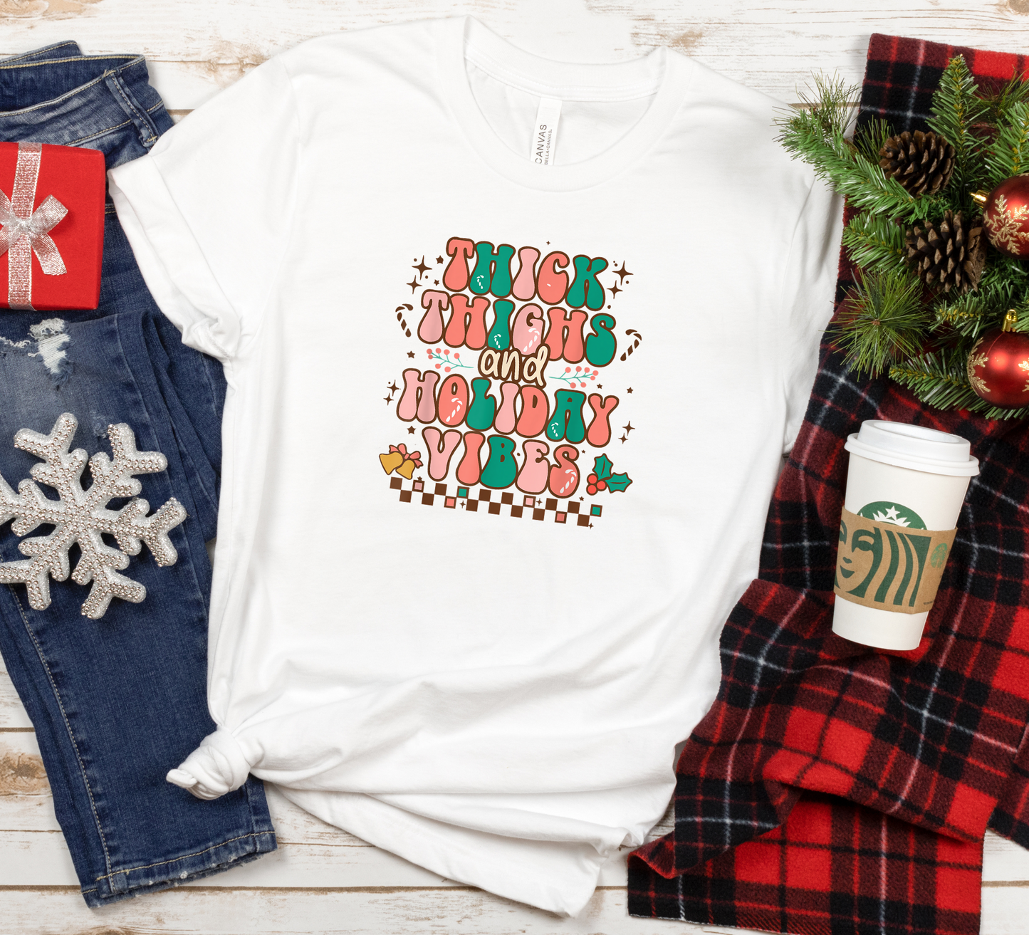 Thick Thighs & Holiday Vibes (RTP- Ready to Print)