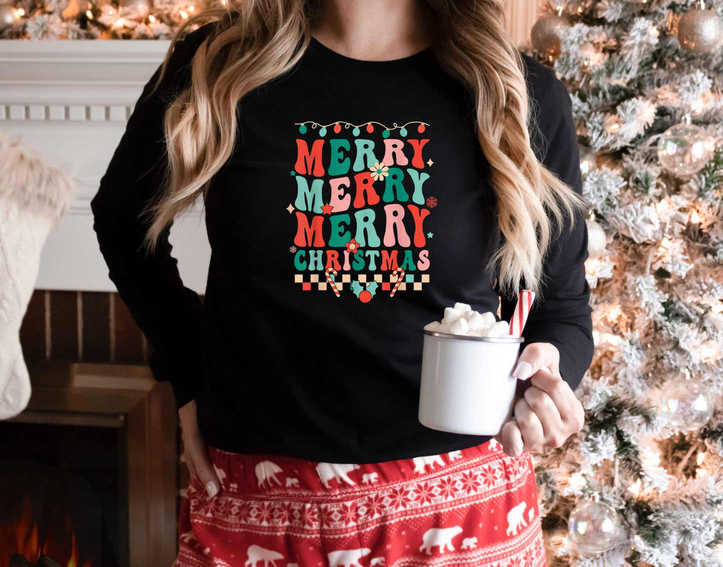 Stacked Merry Christmas (RTP- Ready to Print)