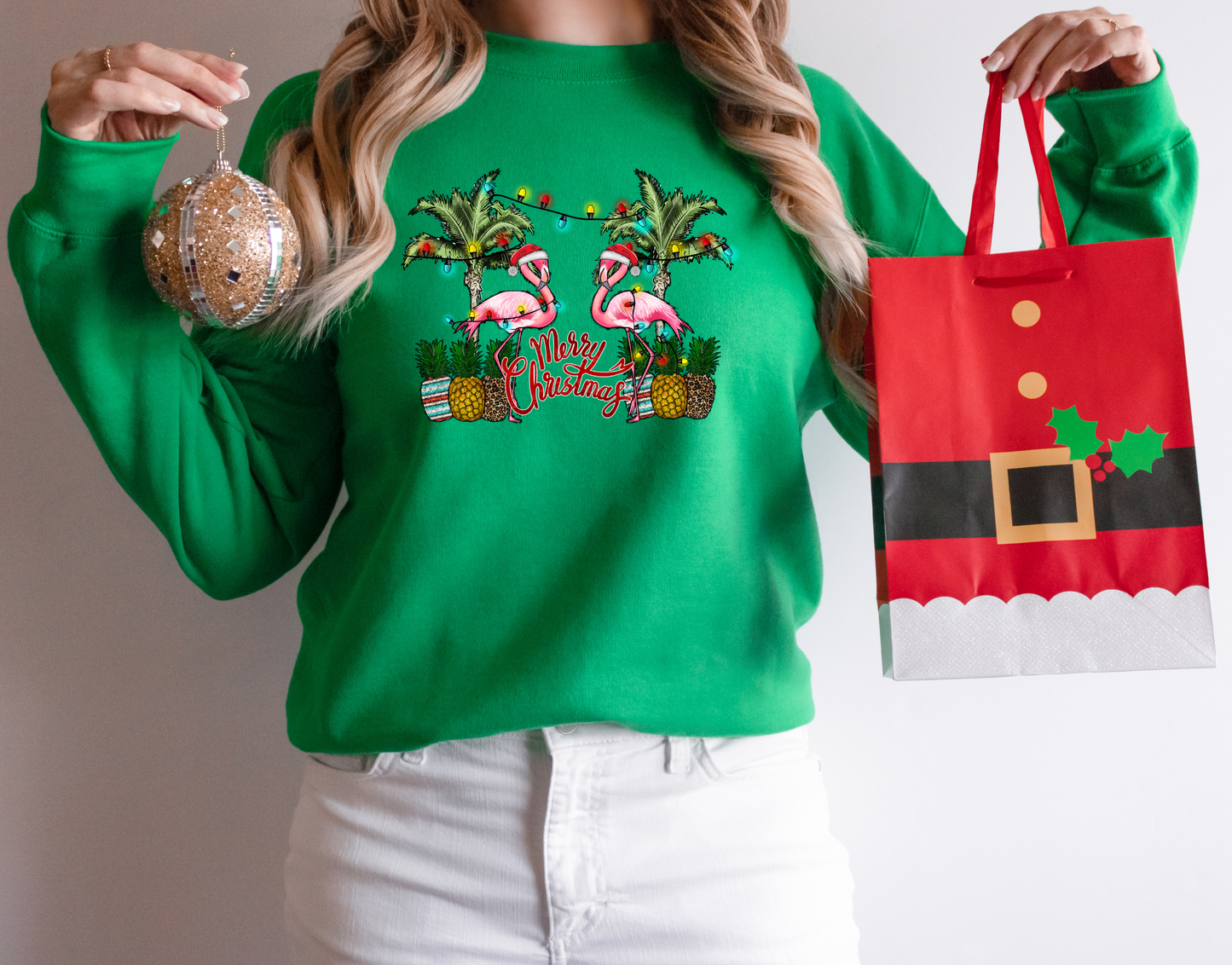 Merry Christmas Flamingos (RTP- Ready to Print)