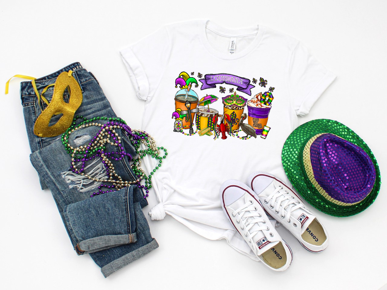 Mardi Gras Lattes (RTP- Ready to Print)
