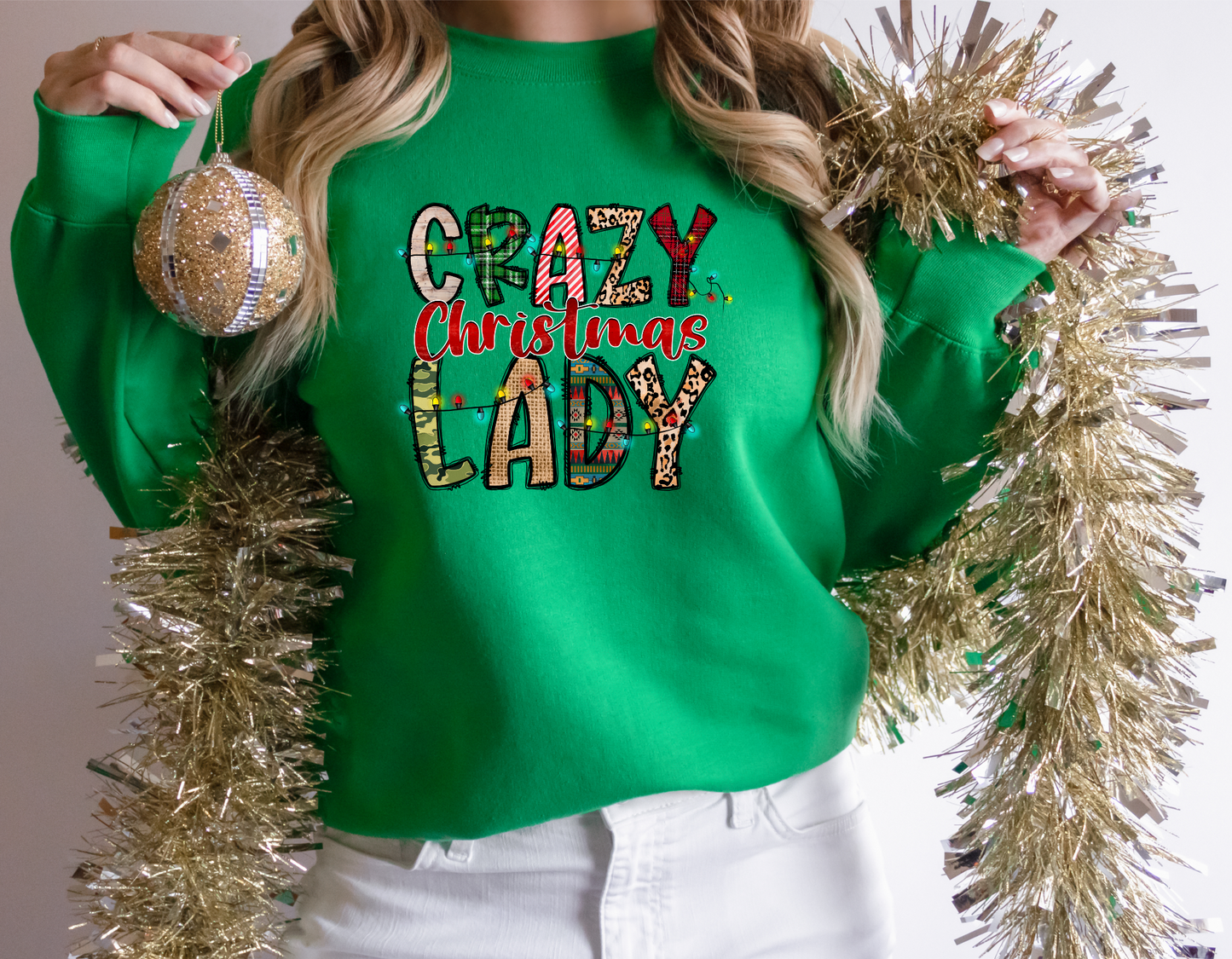 Crazy Christmas Lady (RTP- Ready to Print)