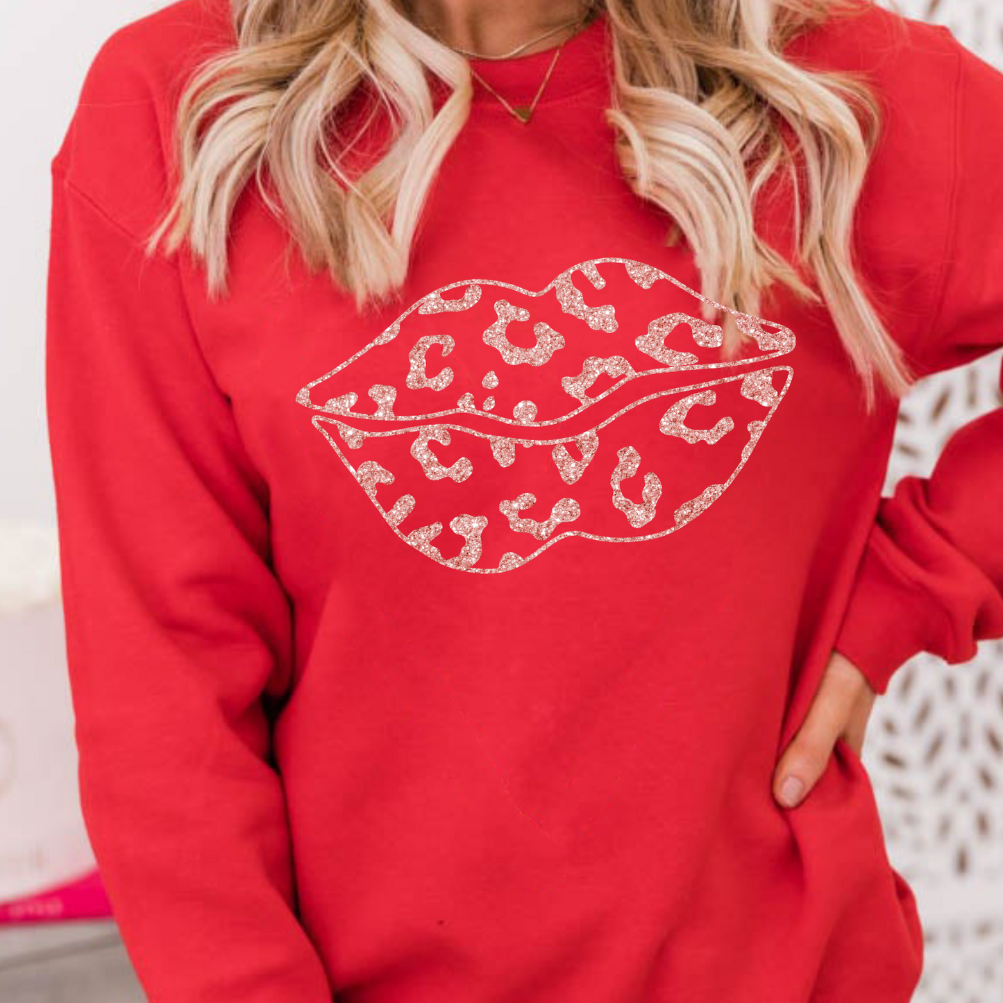 Gold Glitter Lips (RTP-Ready To Print)