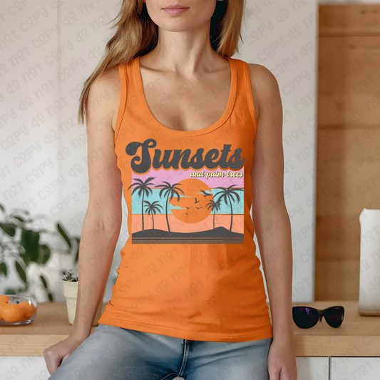 Sunsets And Palm Trees (RTP- Ready to Print)