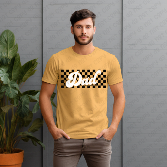 Checkered Retro Dad (RTP- Ready to Print)