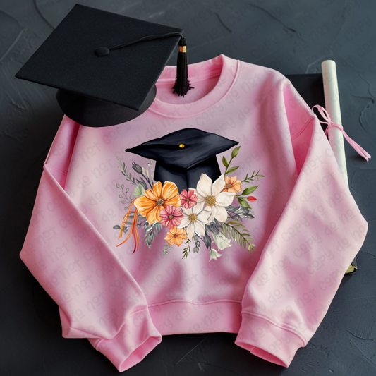 Floral Grad Cap (RTP- Ready to Print)