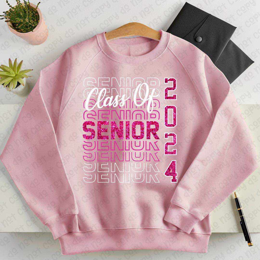 Pink Glitter Senior (RTP- Ready to Print)