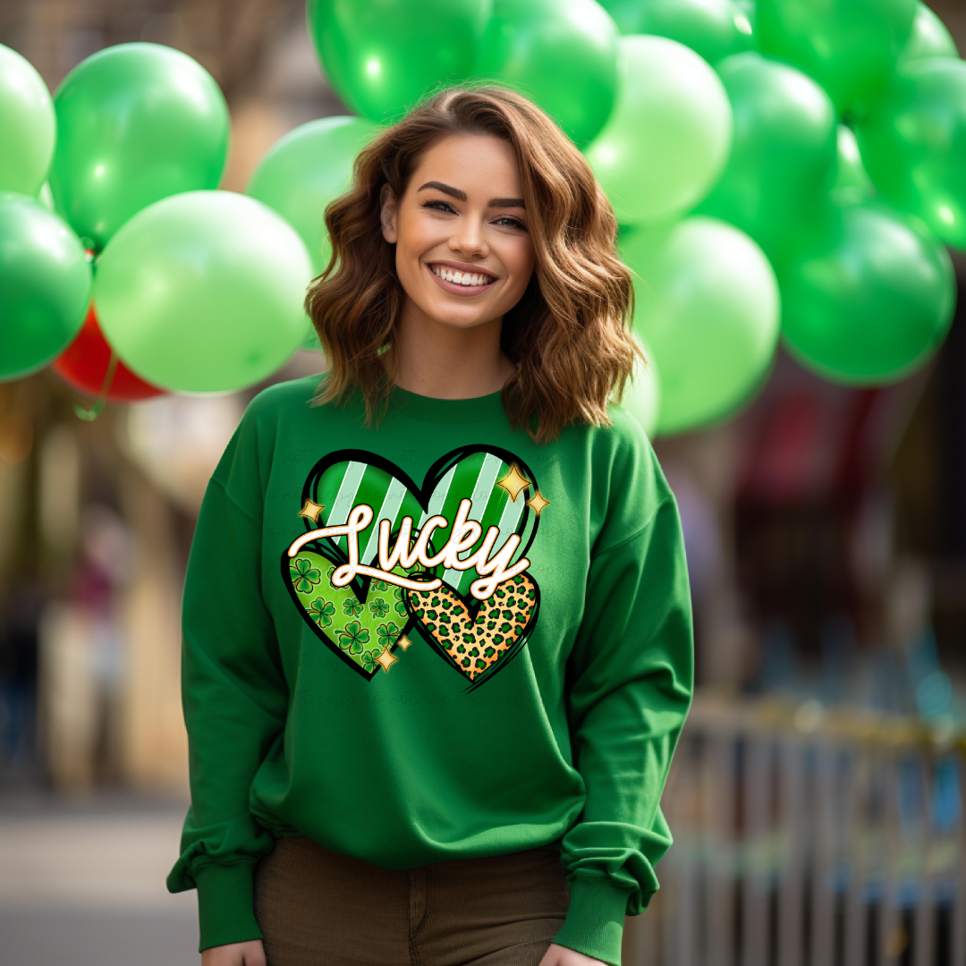 St Patrick's Day Lucky Hearts