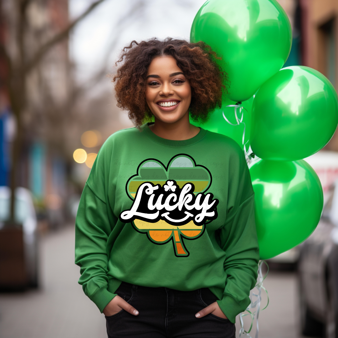 Lucky Multi Color Clover (RTP- Ready to Print)