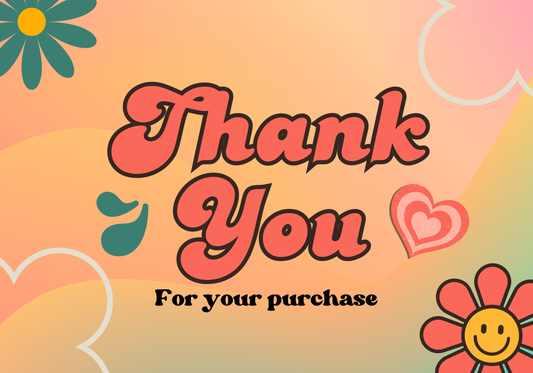 Thank You For Your Purchase Summer Card