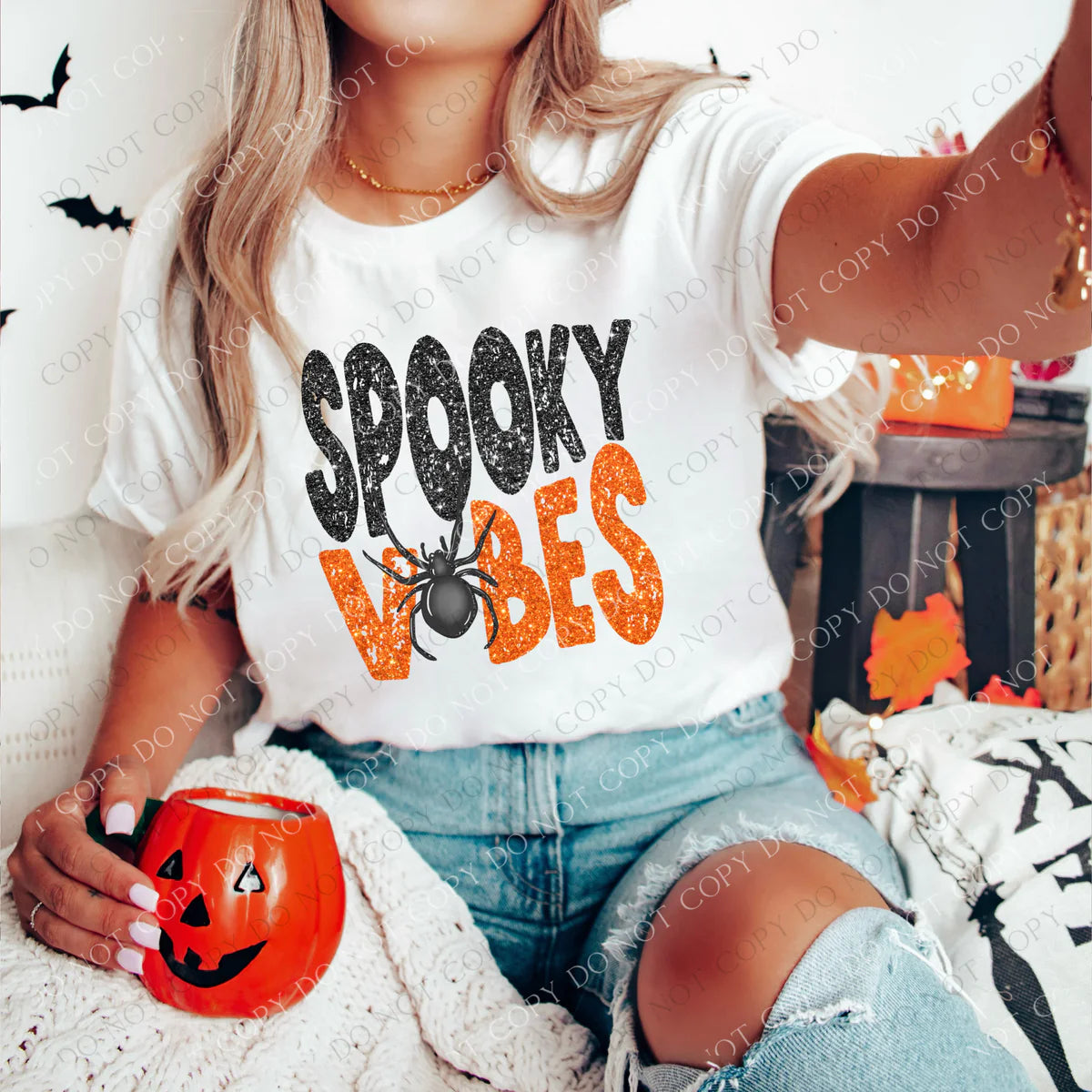 Spooky Vibes Faux Sequin (RTP- Ready to Print)