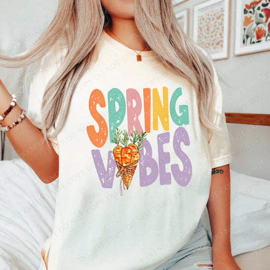 Spring Vibes Pastels Carrots Distressed (RTP- Ready to Print)