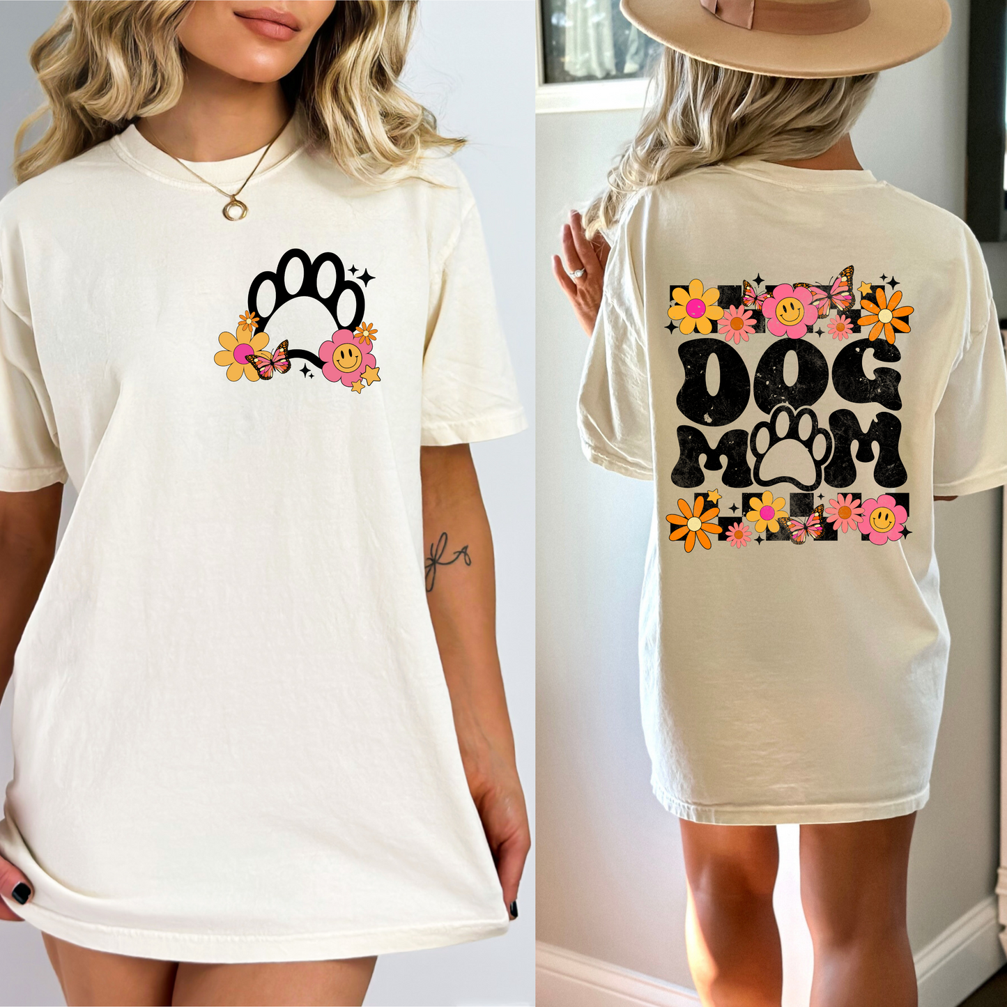 Pocket and Back Design Dog Mom (RTP- Ready to Print)