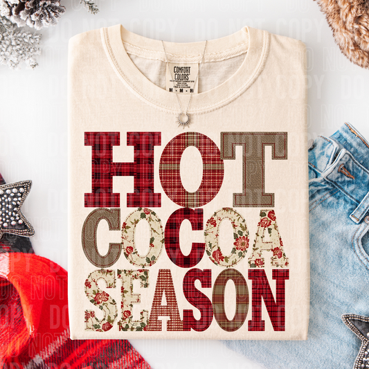 Hot Cocoa Season Faux Patch
