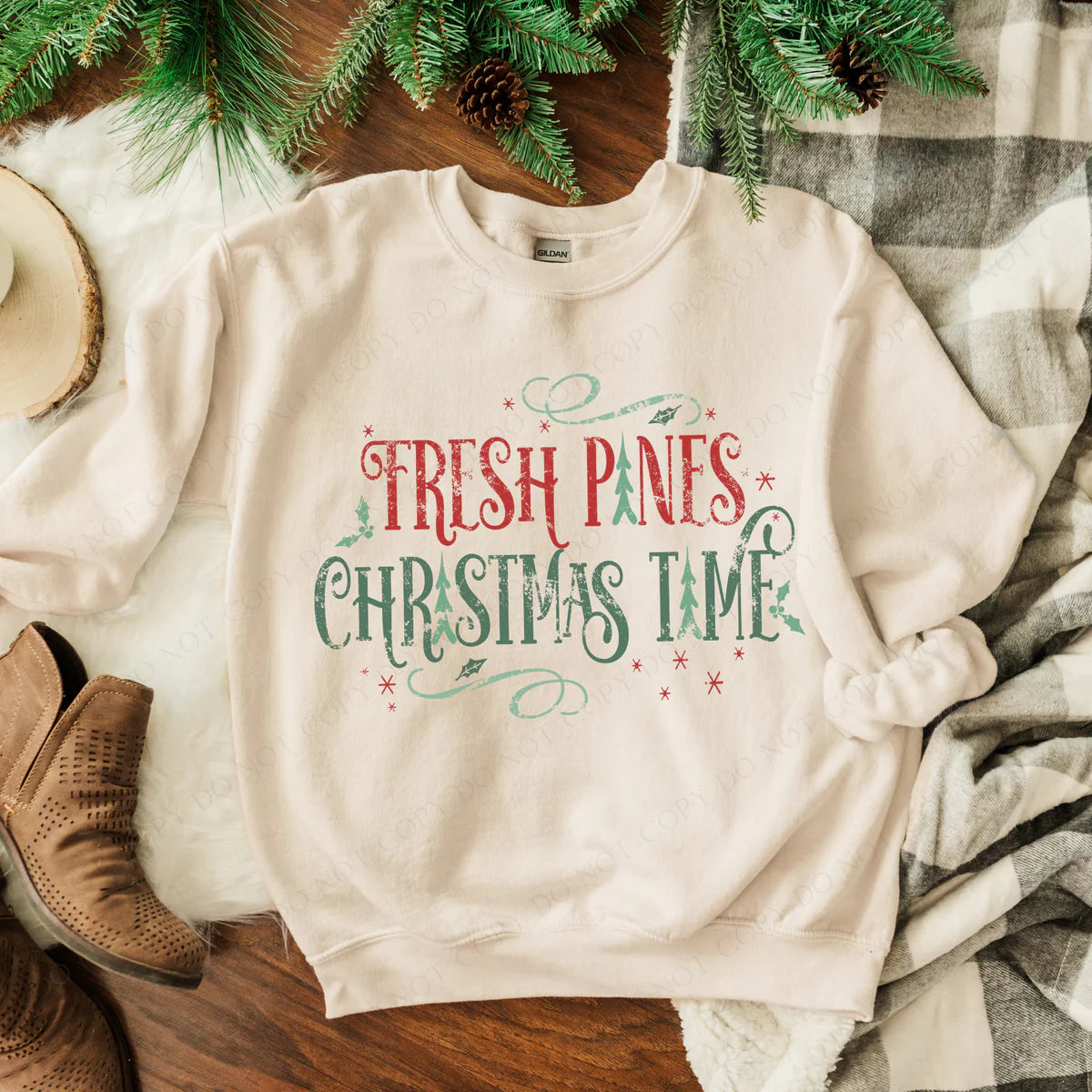 Fresh Pines Christmas Time (RTP- Ready to Print)