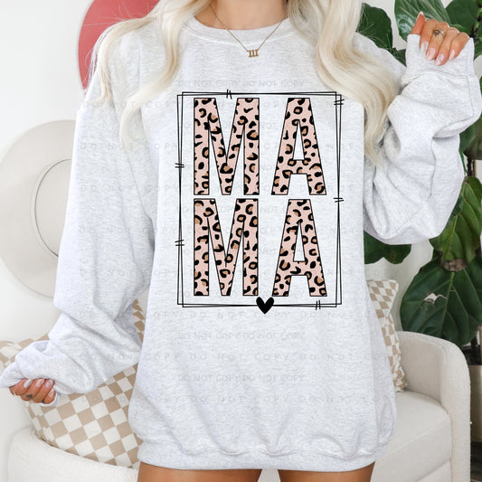 Leopard Stacked Mama (RTP- Ready to Print)