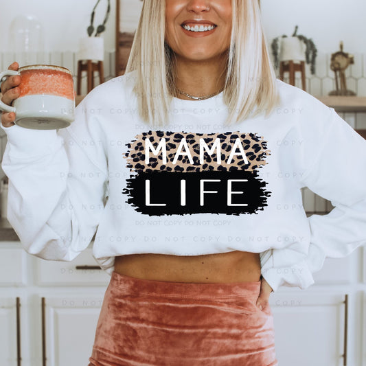 Leopard Mama Life Stacked (RTP- Ready to Print)