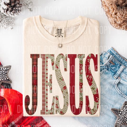 Jesus Faux Patch Christmas