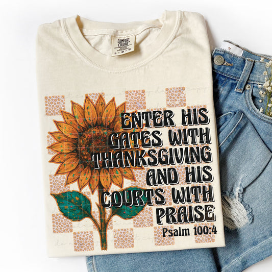 Enter His Gates With Thanksgiving (RTP- Ready to Print)