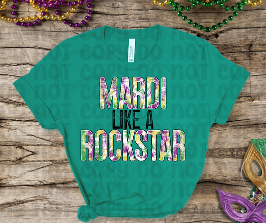 Mardi Like A Rockstar(RTP- Ready to Print)