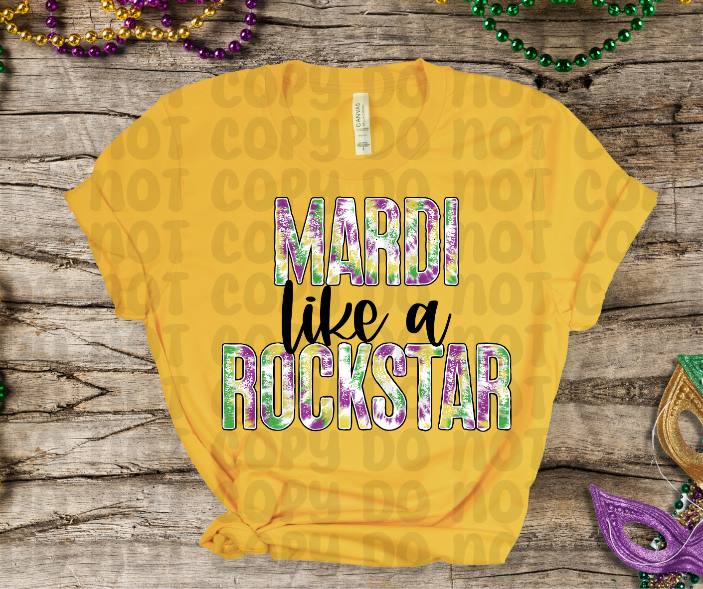 Mardi Like A Rockstar(RTP- Ready to Print)