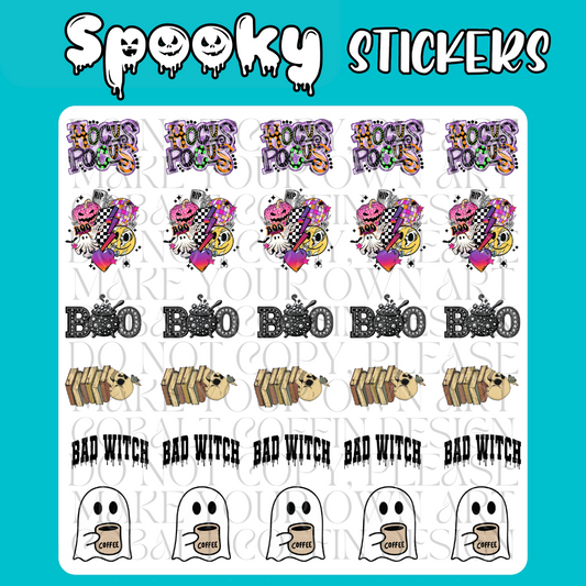 Spooky Sticker Sheets