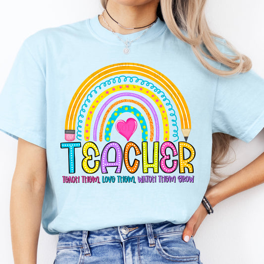 Teacher Rainbow  (RTP- Ready to Print)