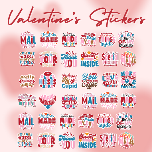 Valentine's Sticker Sheets