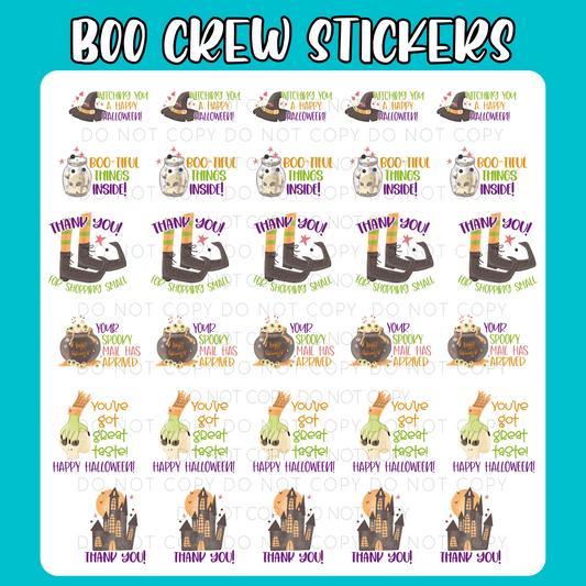 Boo Crew Sticker Sheets