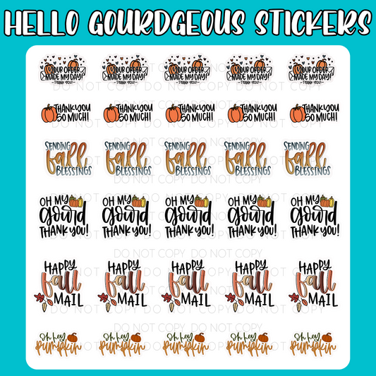 Hello Gourdgeous Sticker Sheets