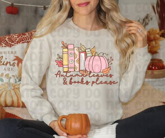 Autumn Leaves & Books Please (RTP- Ready to Print)