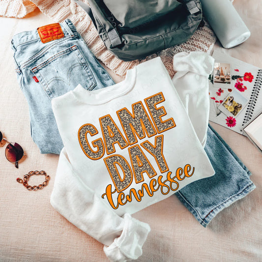 Leopard Game Day Tennessee (RTP- Ready to Print)