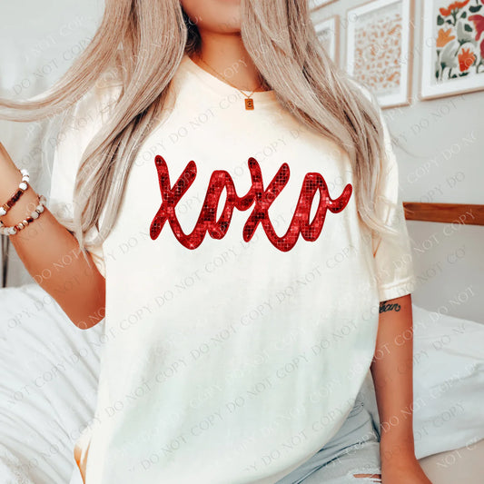 XOXO Red Bling (RTP- Ready to Print)