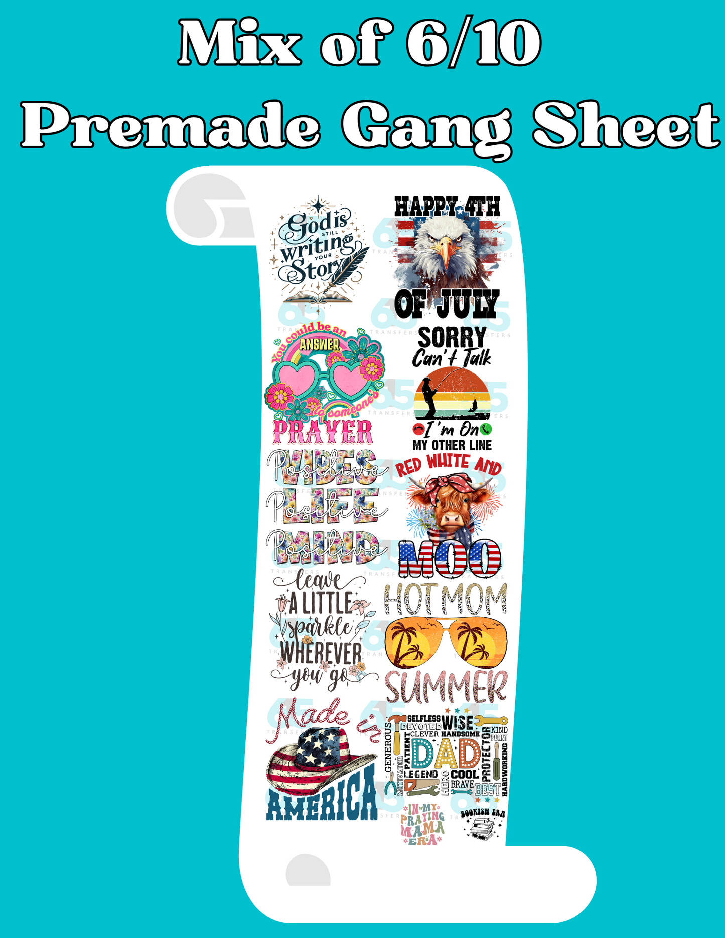 Mix It Up (From 6/12) Premade Gang Sheet - 22x60