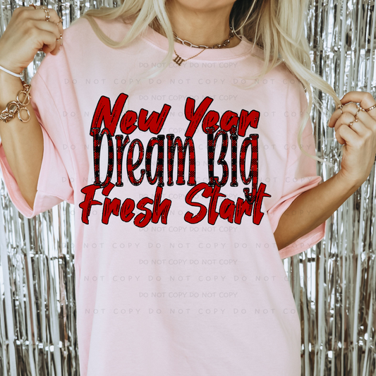 New Year Dream Big Fresh Start(RTP- Ready to Print)