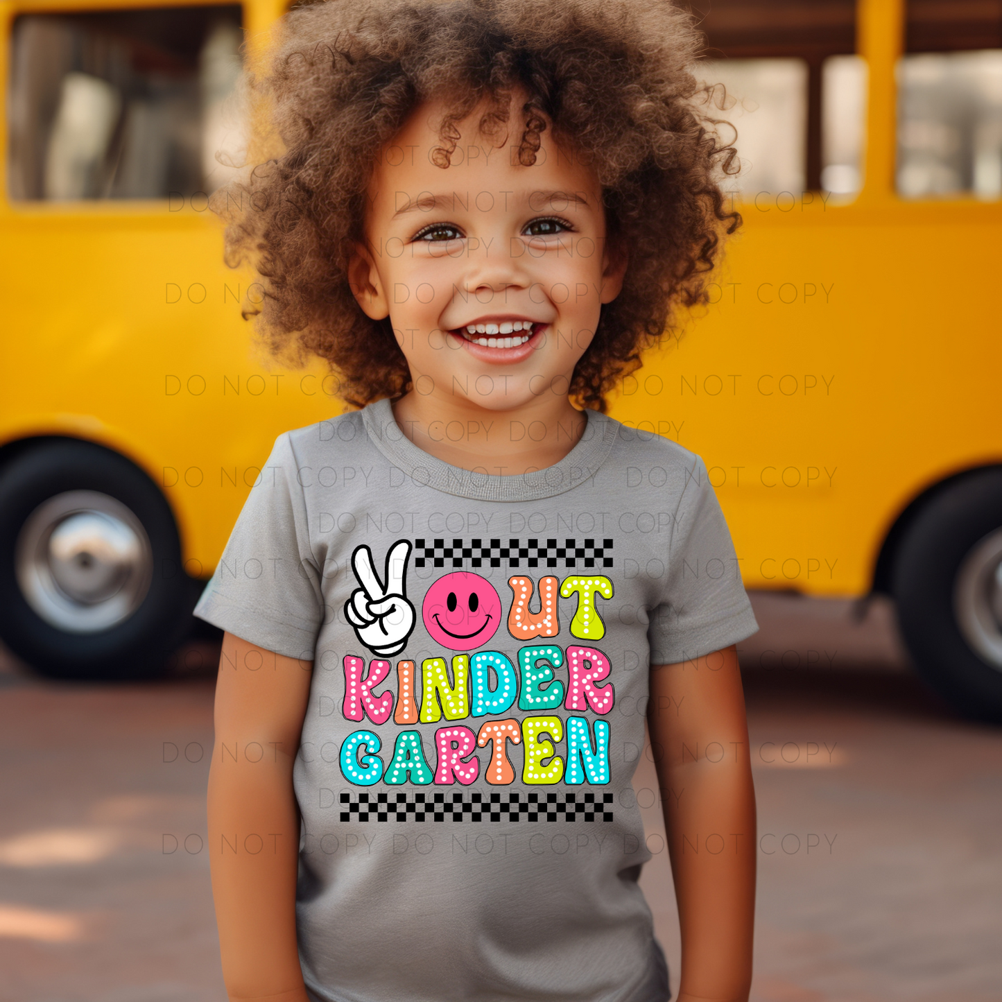 Retro Peace Out Kindergarten (RTP- Ready to Print)