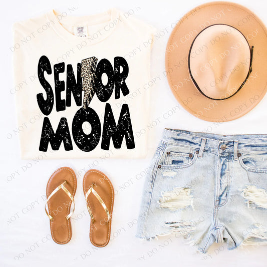 Senior Mom Distressed Leopard (RTP- Ready to Print)