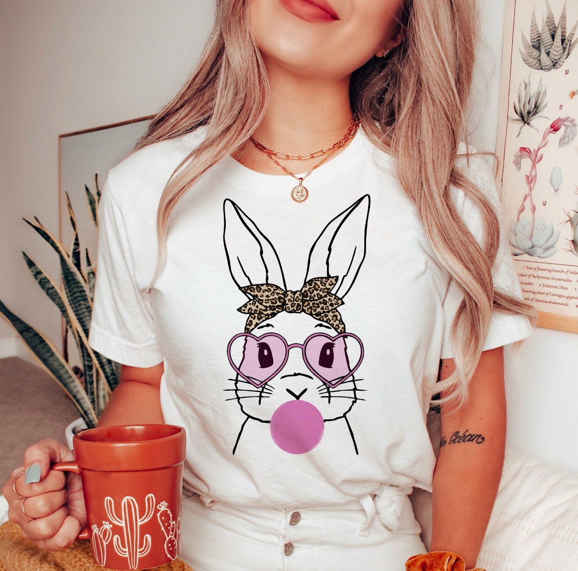 Leopard Bow Bunny (RTP- Ready to Print)