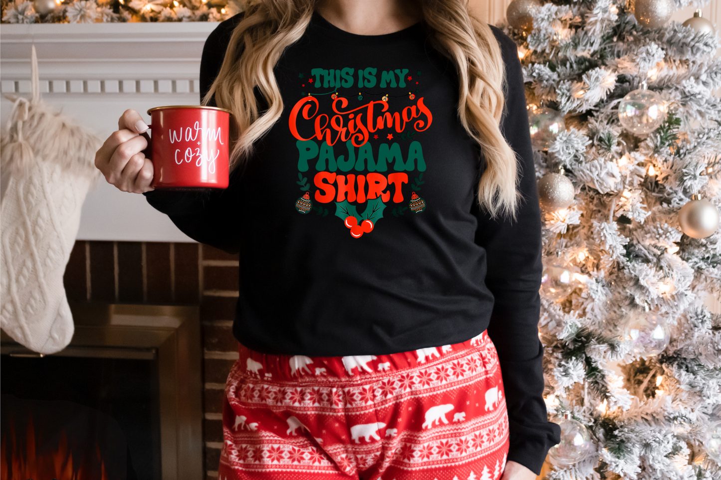 Christmas PJ Shirt  (RTP- Ready to Print)