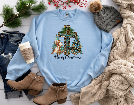 Turquoise Merry Christmas  (RTP- Ready to Print)