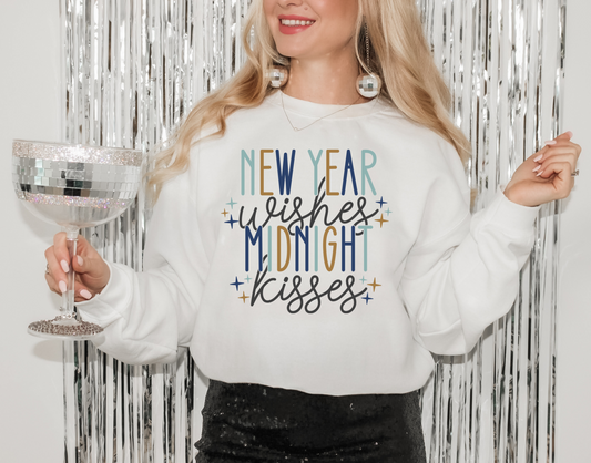 New Year Wishes Midnight Kisses (RTP- Ready to Print)